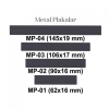 MP-04 Metal Plaka ( 145 x 19 mm )