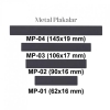MP-01 Metal Plaka ( 62 x 17 mm )